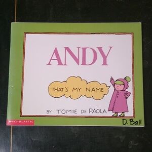 Andy That's My Name Tomie De Paola Children's Picture Book Daycare Preschool